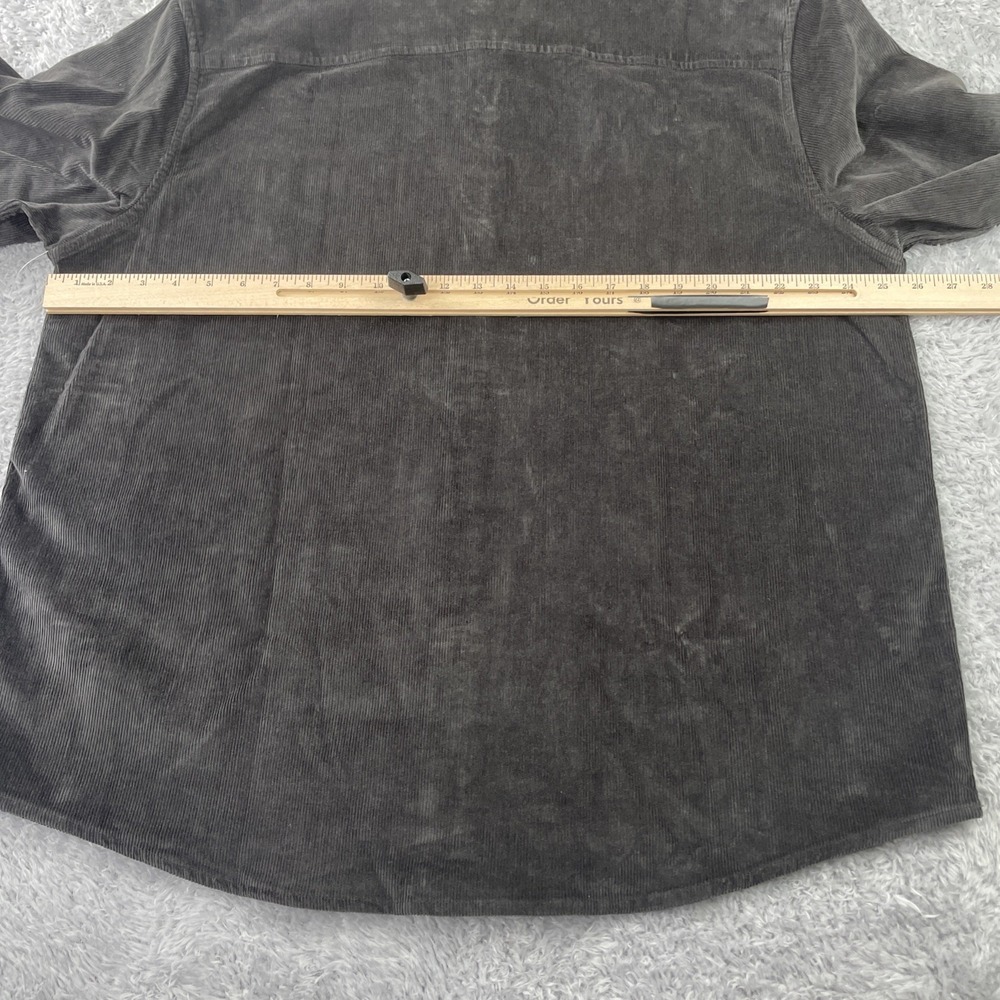 Arizona Jean Co. Men Corduroy Shirt XL Gray Long Sleeve Pocket - Picture 13 of 13
